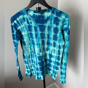 NWOT Proenza Schouler Blue Tie-Dye Top